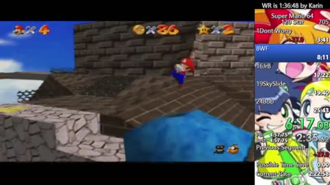 Super Mario 64 100% 120star Speedrun no reset #29