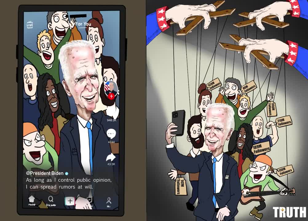 Uncle Sam's network puppet