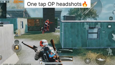 One tap OP headshots🔥 PUBG Mobile