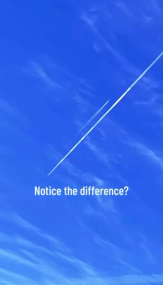 Chemtrail vs. Contrail - The difference is clear