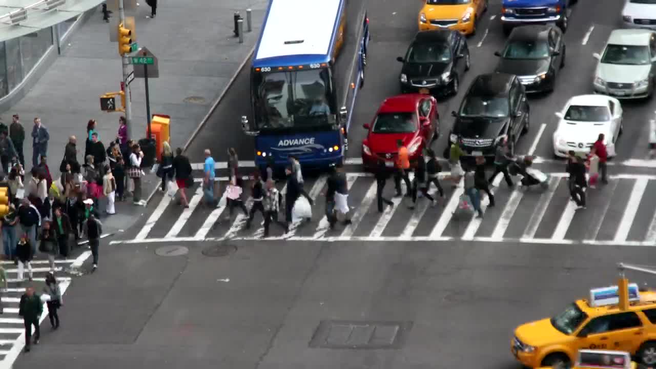 Busy street in the city