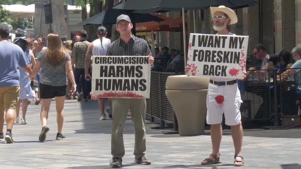 Bloodstained Men protest