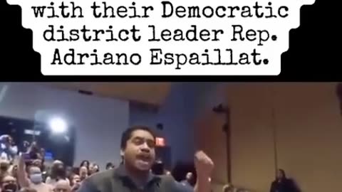 New Yorkers thrown out of democratic district rally.