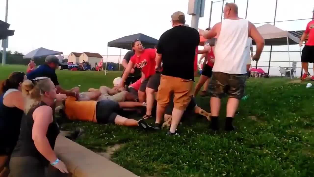 Brawl For It All! Parents Go Crazy At Children's Softball Game