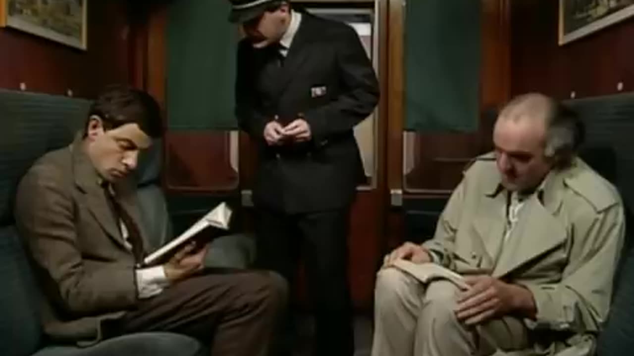 Mr. Bean Taking the Train Funny Clip