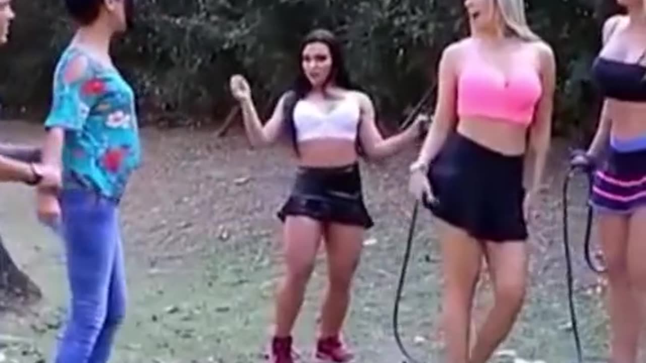 skipping rope prank