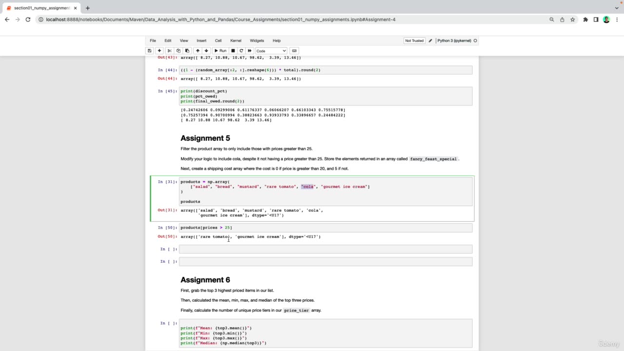 18. SOLUTION Filtering & Modifying Arrays