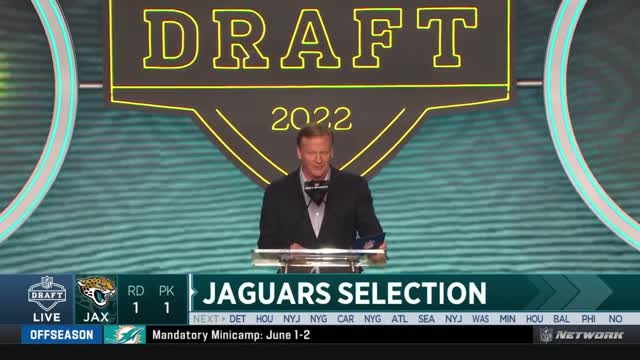 Jaguars select Travon Walker with #1 overall pick 2022 NFL Draft