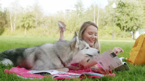 Study with dog and trained by using tha way of fun