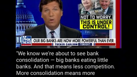 Central Banking Consolidation means CONTROL