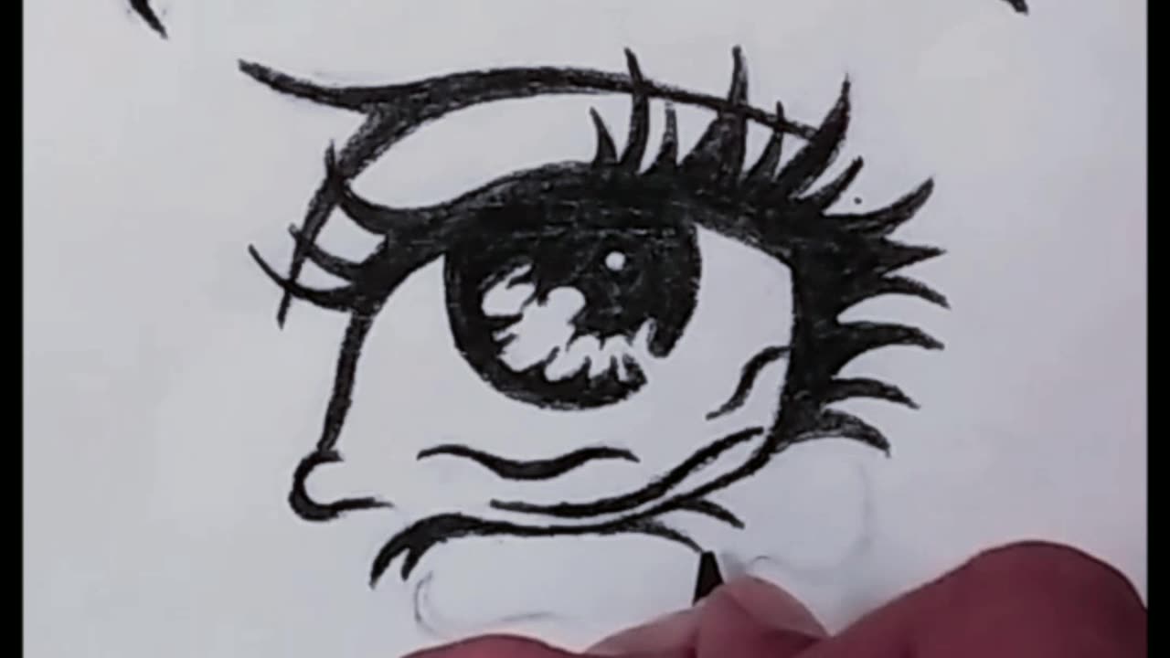 EASY WAY TO DRAW ANIME EYE | HOW TO DRAW ANIME EYE #EYE #FUNART #reels #trend #viralvideo #eye #SHOR