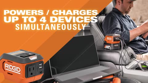 RIDGID Power Tools- 18V 175-Watt Power Inverter AC86097