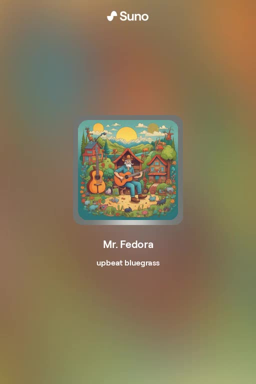 "Mr. Fedora" Bluegrass Song - version 4