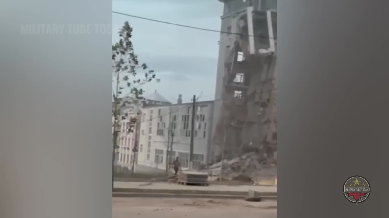 The explosion hit SBU building of Ukraine in Dnipro