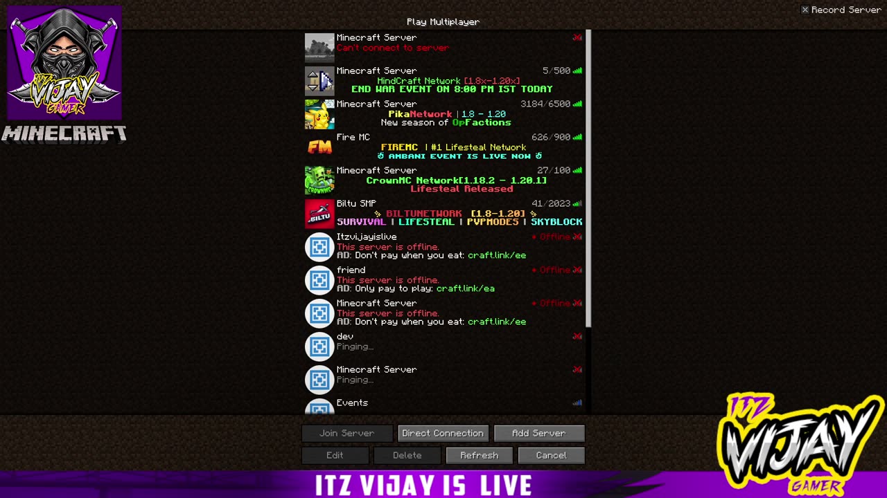 🔴MINECRAFT SURVIVAL SMP 24/7 JAVA/ PE SERVER MINECRAFT LIVE |💜16 #minecraft #minecraftlive