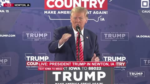 President Trump in Newton, IA Jan 6, 2024