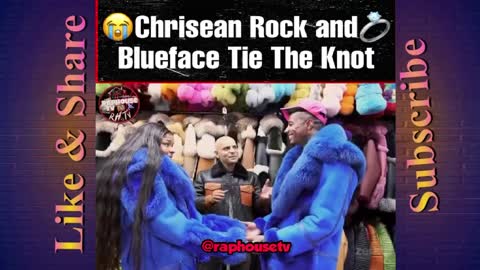 Blue face proposed to his girlfriend Chrissean Rock in store
