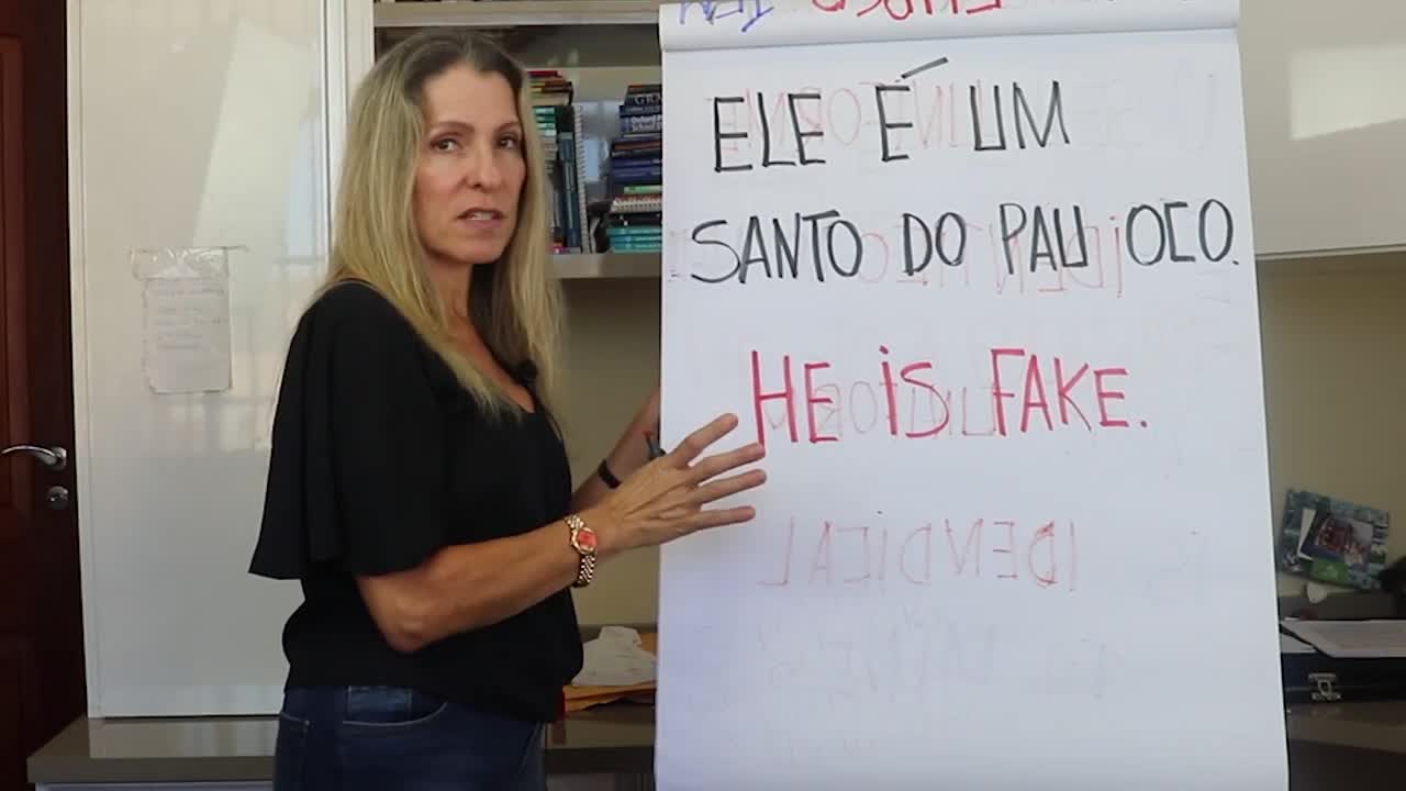 How to say He is fake in Brazilian Portuguese | Marcia Cypriano