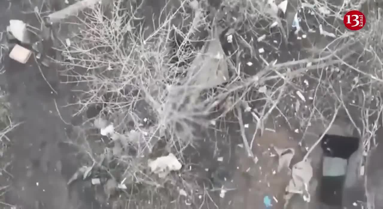 Russians receive New Year's "gift" from a drone