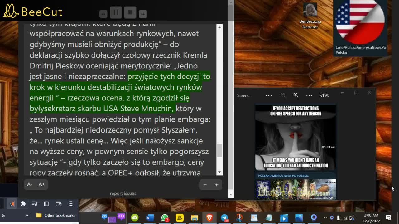 5 grudnia 2022❌Western Insanity-Elon Musk ostrzeżego: „ Jeśli popełniłem samobójstwo, to ... ”❌