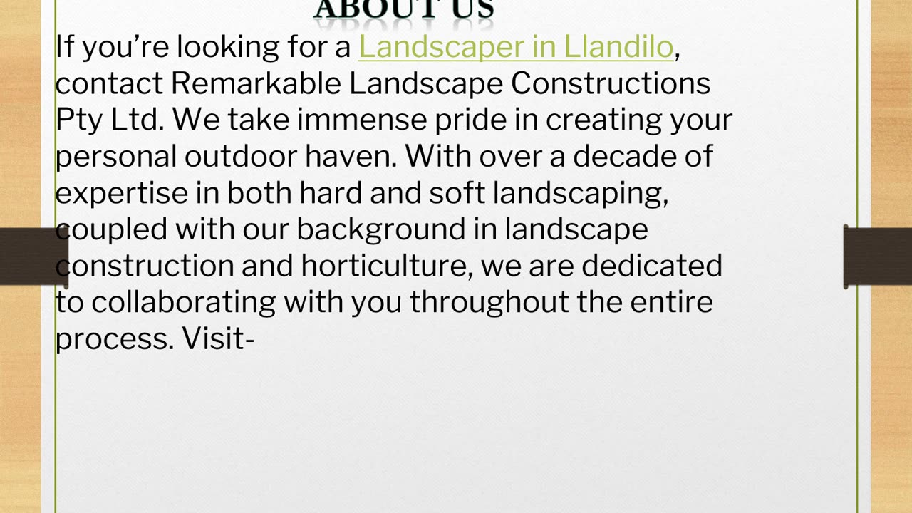 The best Landscaper in Llandilo