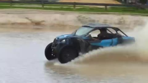 Driving on 6ft deep water easily