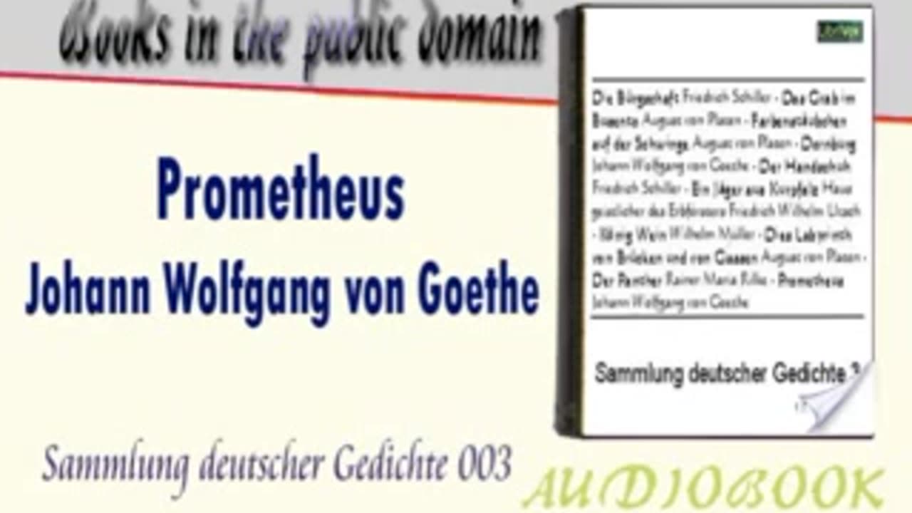 Prometheus Johann Wolfgang von Goethe Audiobook