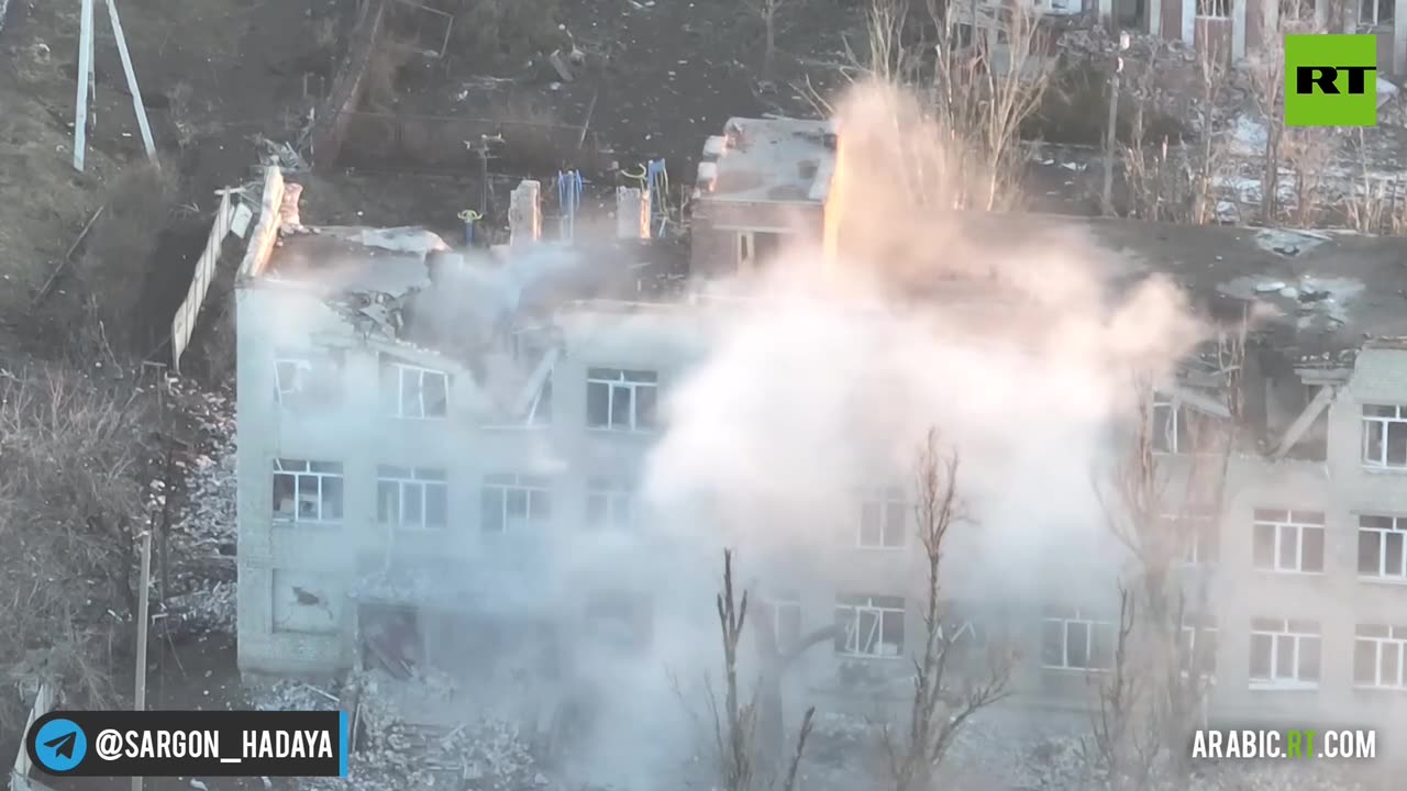 Suppression of an AFU firing point in a school in Bakhmut