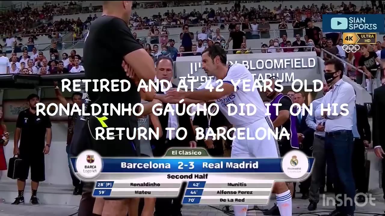 RETIRED …AND AT 42 YEARS OLD… RONALDINHO GAÚCHO DID IT ON HIS RETURN TO BARCELONA