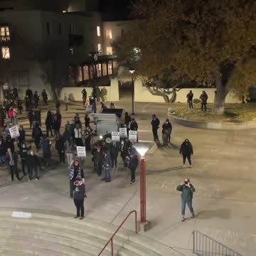 Hilarious. Charlie Kirk greets lunatic Antifa protesters at the University of New Mexico.