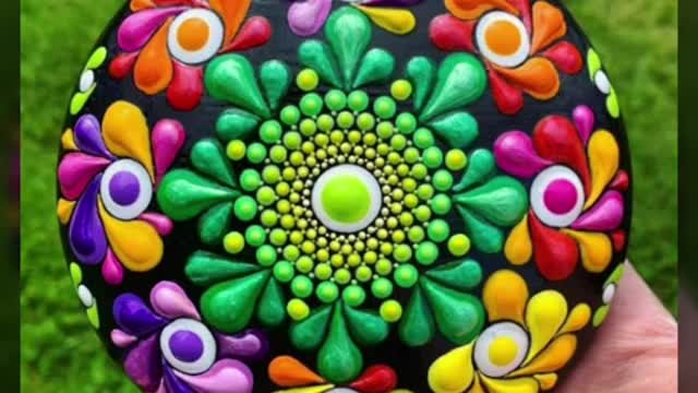 latest creative mandala stone painting ideas for beginners