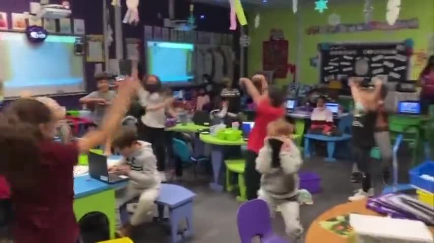 INCREDIBLE: Elementary School Kids LOSE IT After Learning They Don't Need Masks Anymore! 😍