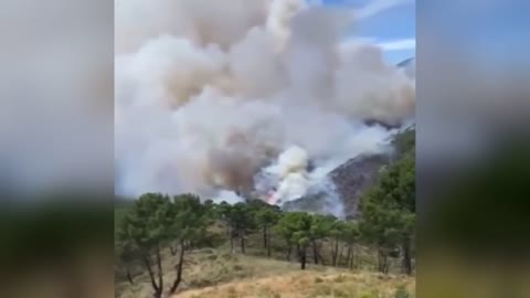 ¡Infierno en Europa! Evacuan a 2.000 personas por incendios en Málaga, España