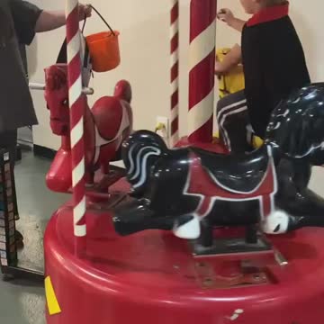 Trick-or-Treating on a Merry-Go-Round
