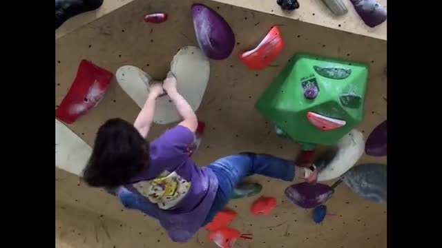 Indoor rock climbing