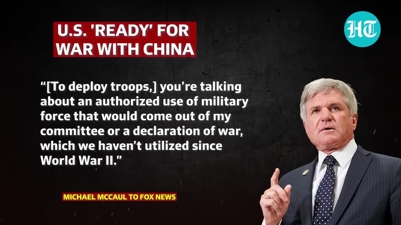 America to wage WAR against China