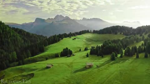 Enchanted Dolomites 4K - A stunning natural beauty Nature - Morning Music - Relaxation Film