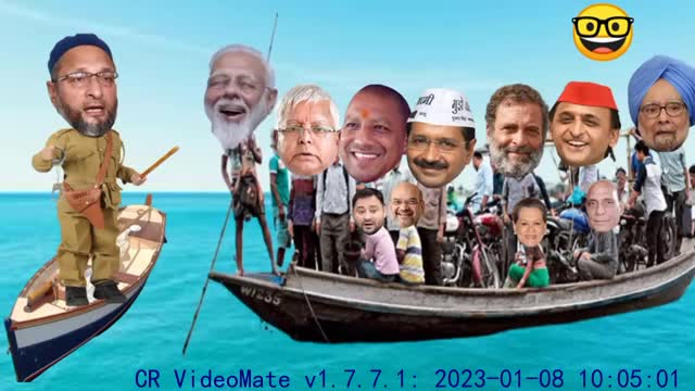 मोदी जी ने अपनी नाव को सवारी से किया ओवरलोड ⛵ ओवैसी जी ने रोका Boat Comedy