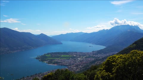 lake lugano switzerland border time lapse