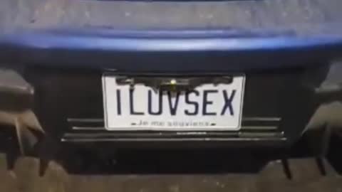 Funny Custom License Plate