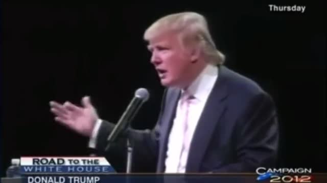 2012: Candidate Trump is born.