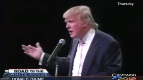 2012: Candidate Trump is born.