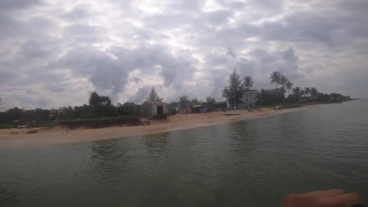 SUP Fishing at long beach, Phu Quoc, Vietnam