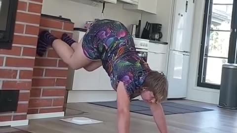 Amazing Old Woman Yoga