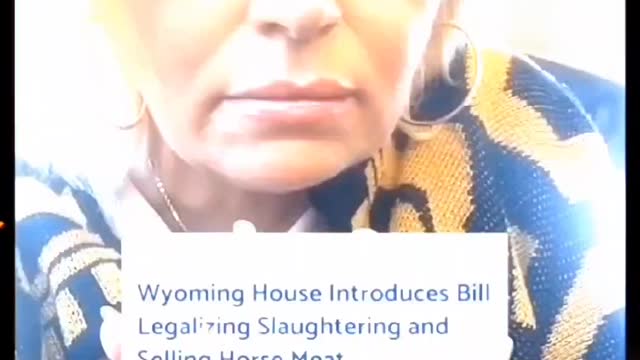 Now they want to kill our horses