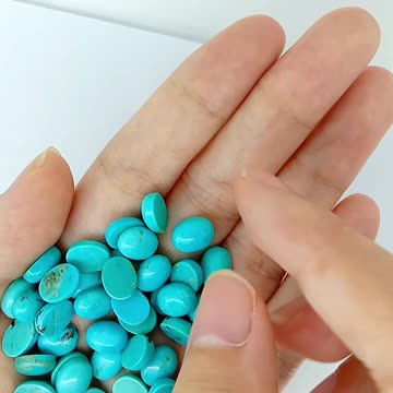 Natural turquoise 6mm*9mm loose beads Gemstone Stones for Jewelry Bead Weaving 05