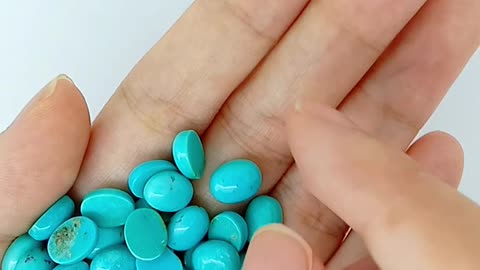 Natural turquoise 6mm*9mm loose beads Gemstone Stones for Jewelry Bead Weaving 05