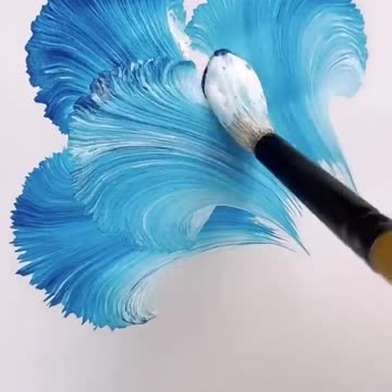 Super Art - 100M+ views😱 One Stroke Painting