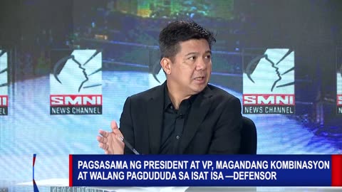 Pagsasama ng President at VP, magandang kombinasyon at walang pagdududa sa isat isa —Defensor