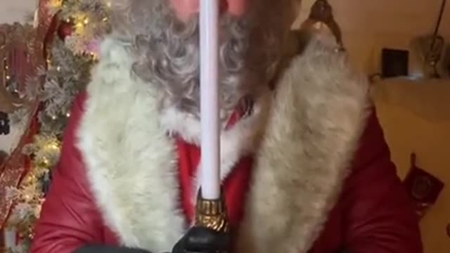 Candy cane lightsaber